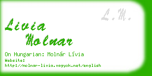 livia molnar business card