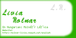 livia molnar business card